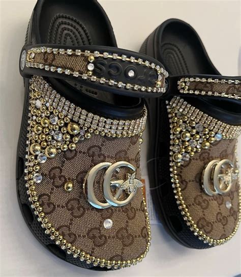 gucci crocs brown